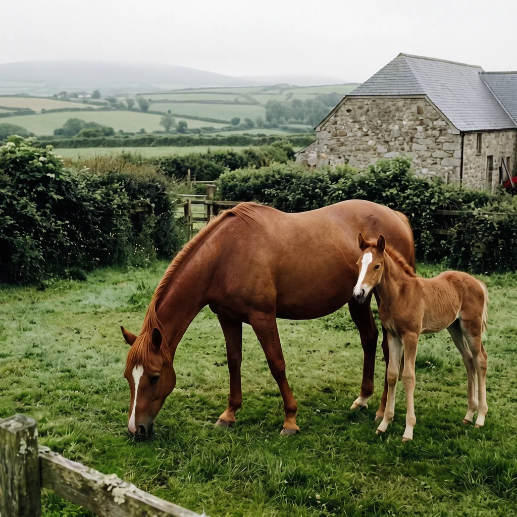 Élevage de chevaux au Domaine D'Aure, Saint-Rémy