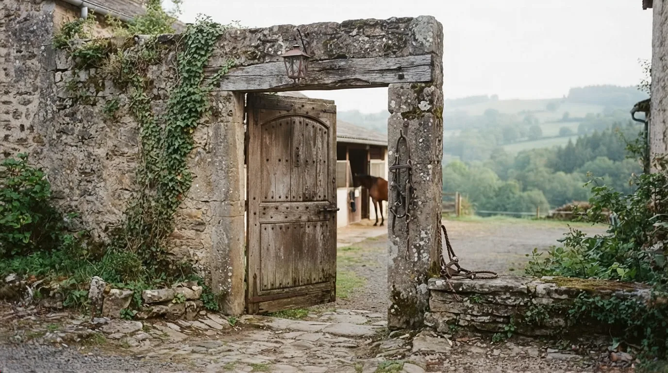 Entrée du Domaine D'Aure, centre équestre à Saint-Rémy