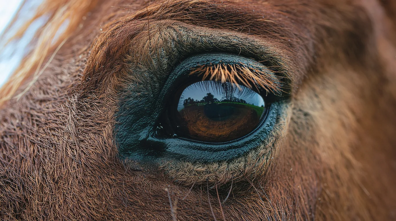 Un regard de cheval au Domaine D'Aure, Saint-Rémy